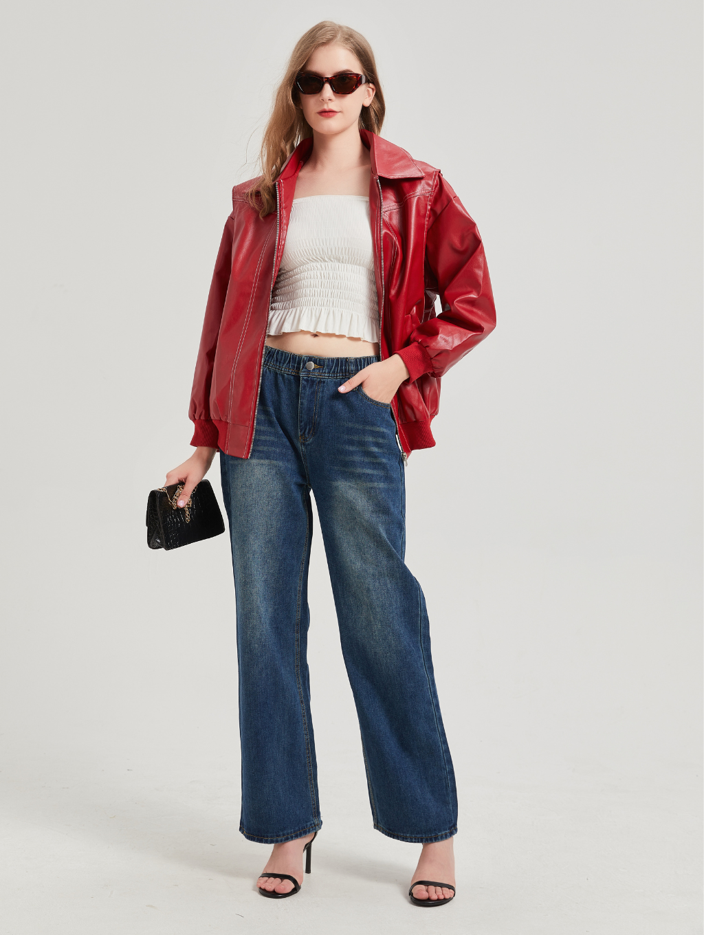 Maria Cherry Leather Jacket