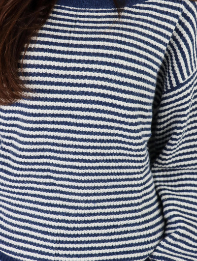 Olivia Striped Drop Shoulder Sweater